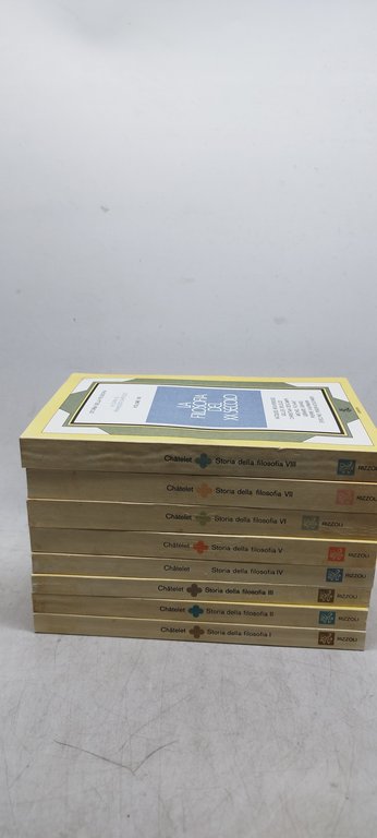 chatelet storia della filosofia 8 volumi rizzoli