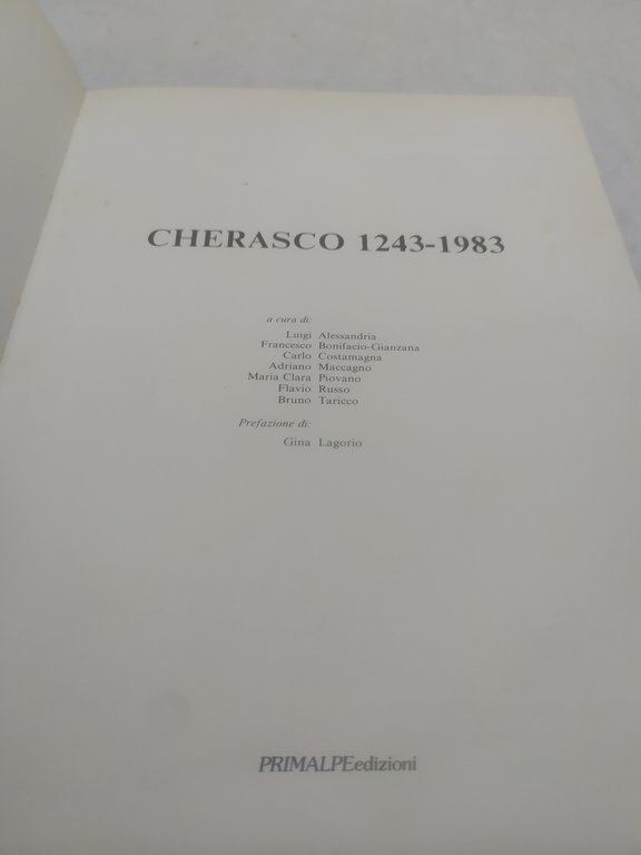 cherasco 1243-1983 primalpe edizioni