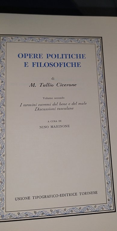 cicerone opere politiche e filosofiche 2 volumi classici utet | Immagine Gallery 7