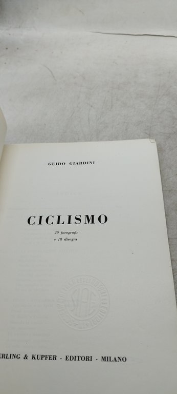 ciclismo guido giardini sperling e kupfer