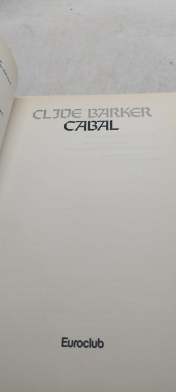 cleve barker cabal euroclub