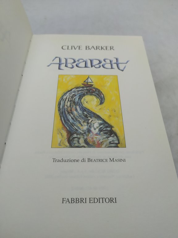 clive barker abarat fabbri editore