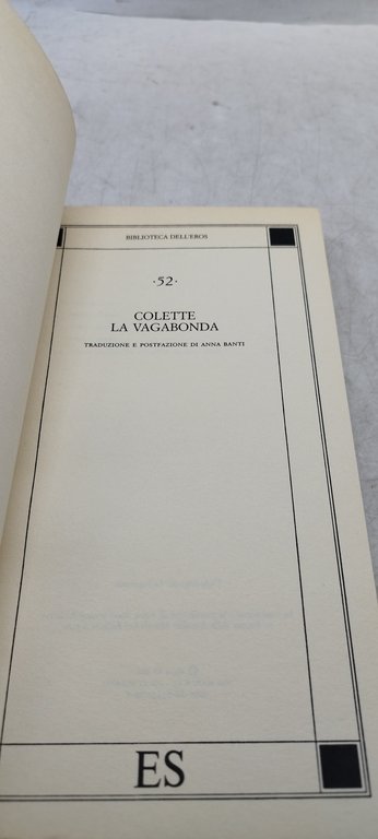 colette la vagabonda biblioteca dell'eros es