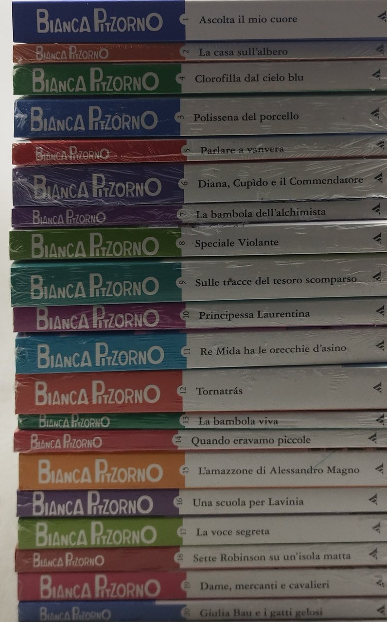 collana bianca pitzorno 20 volumi mondadori