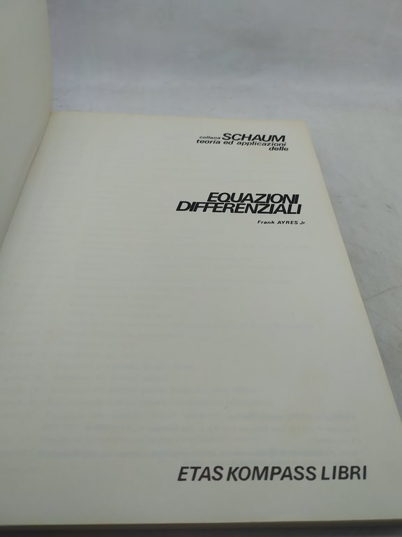 collana schaum teoria ed applcazioni delle equazioni differnziali 560 esercizi …