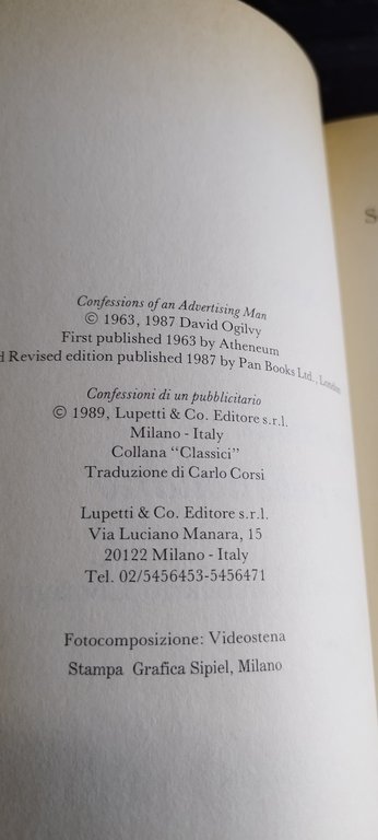 confessioni di un pubblicitario david ogilvy lupetti