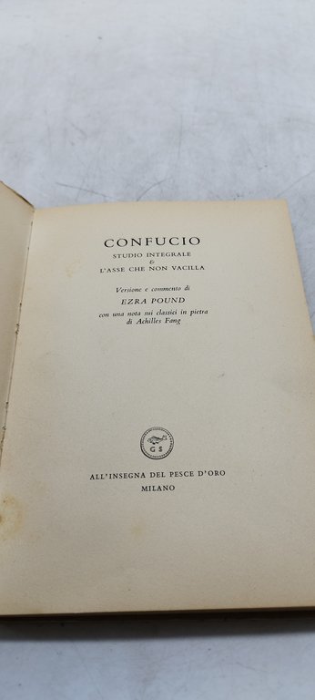 confucio studio integrale e l'asse che non vacilla pesce d'oro