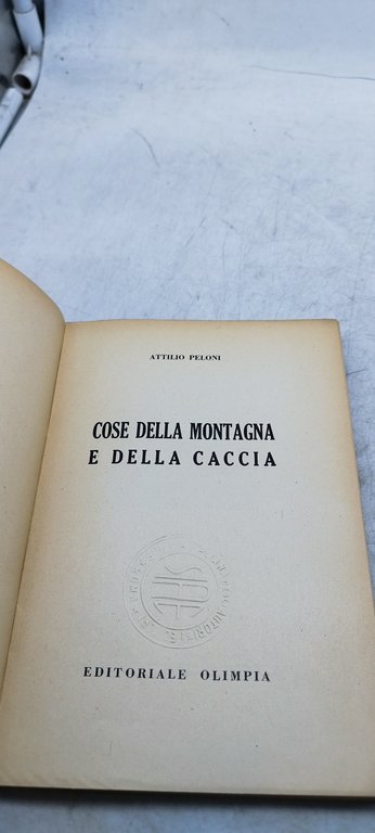 cose della montagna e della caccia