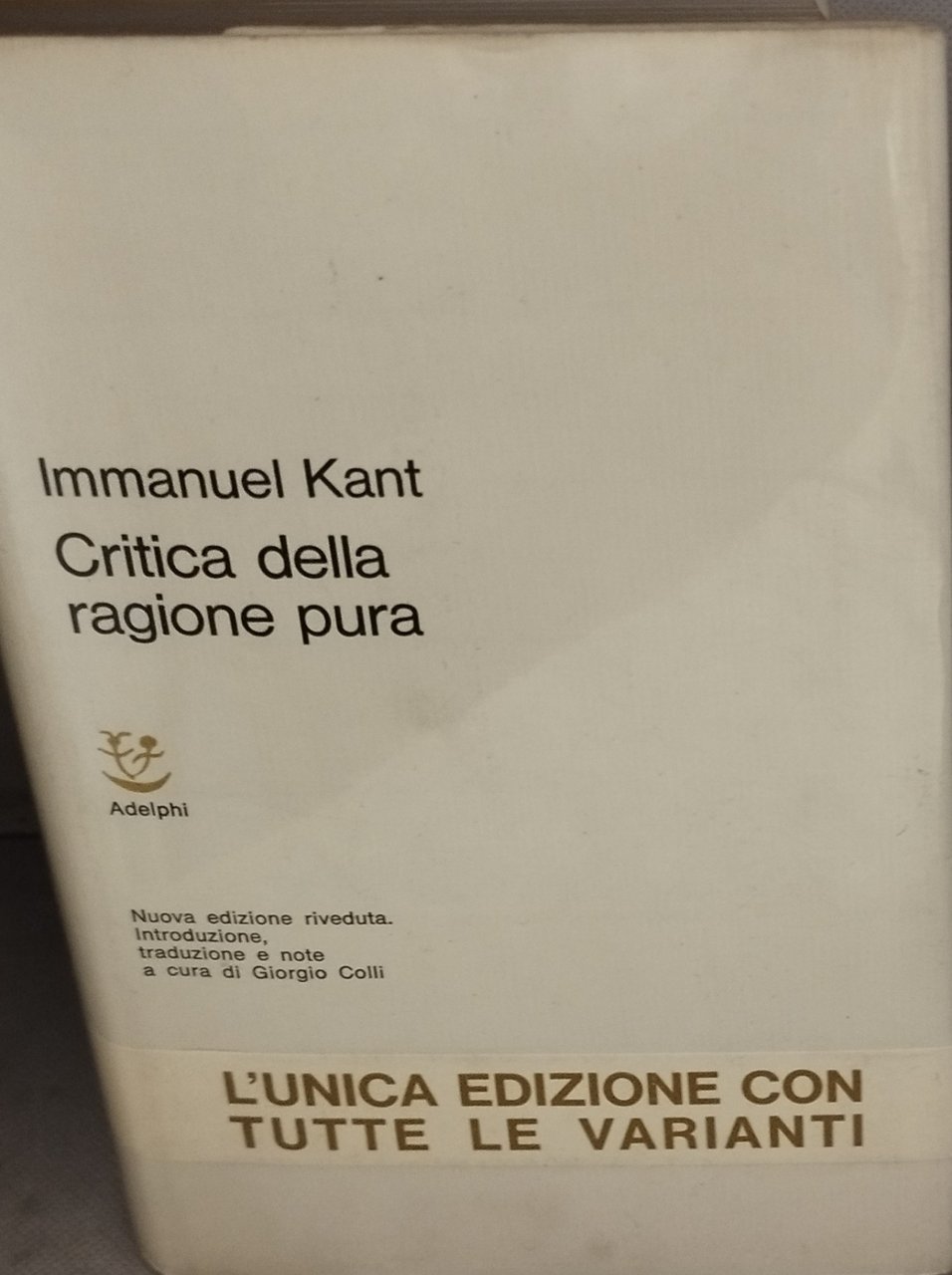 critica della ragione pura