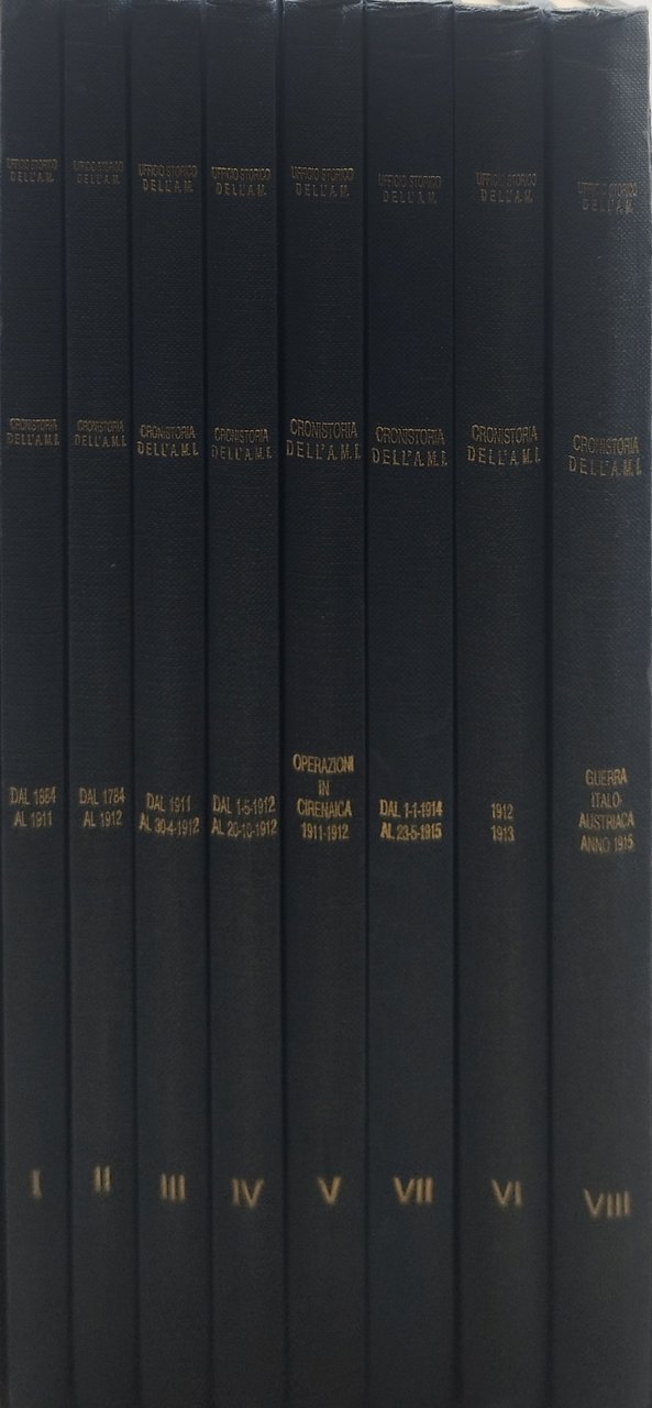 cronistoria dell'aeronautica militare italiana cofanetto 8 volumi