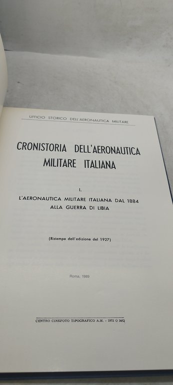 cronistoria dell'aeronautica militare italiana cofanetto 8 volumi