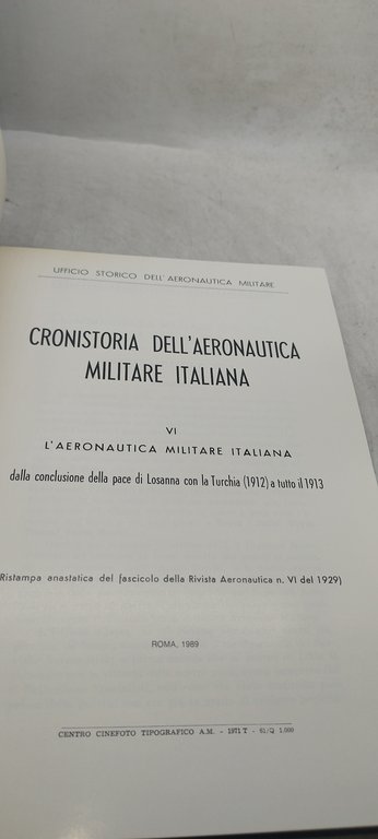 cronistoria dell'aeronautica militare italiana cofanetto 8 volumi