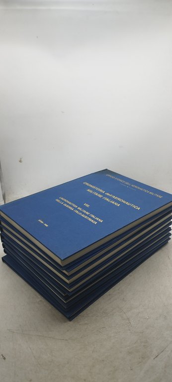 cronistoria dell'aeronautica militare italiana cofanetto 8 volumi