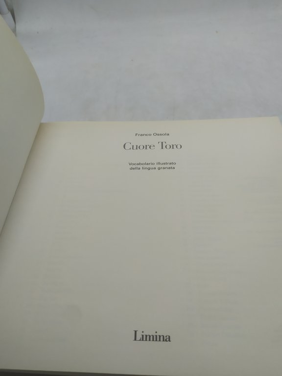 cuore toro vocabolario illustrato della lingua granata