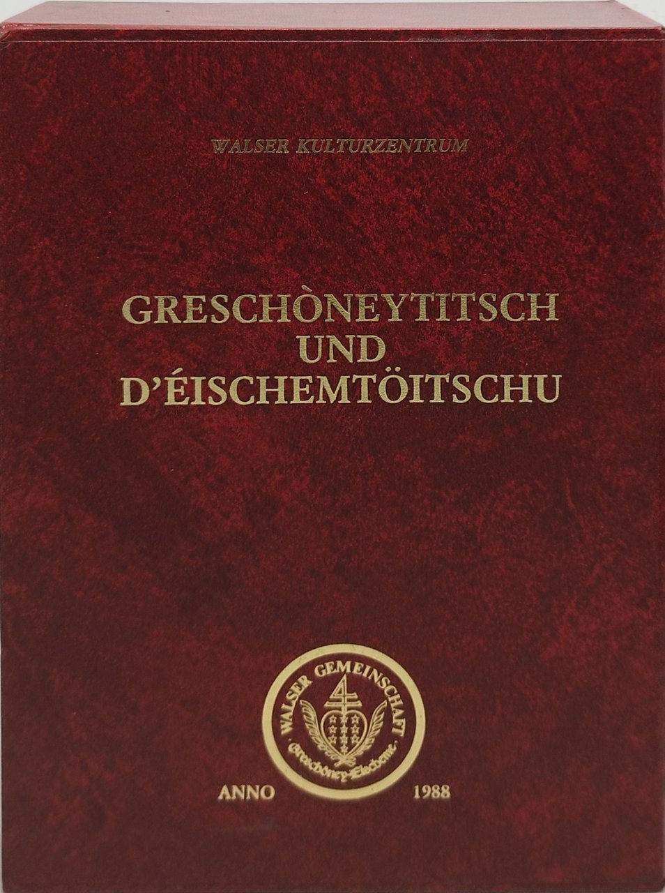 d'èischemtoitschu vocabolario italiano-toitschu -titsch 2 volumi confanetto