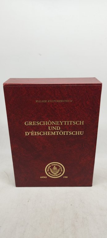d'èischemtoitschu vocabolario italiano-toitschu -titsch 2 volumi confanetto