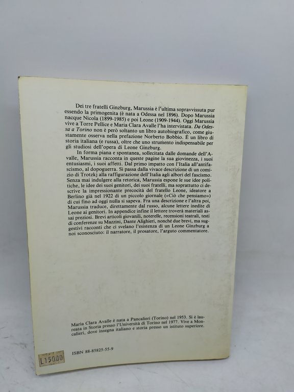 da odessa a torino conversazioni con marussia ginzburg m.clara avalle