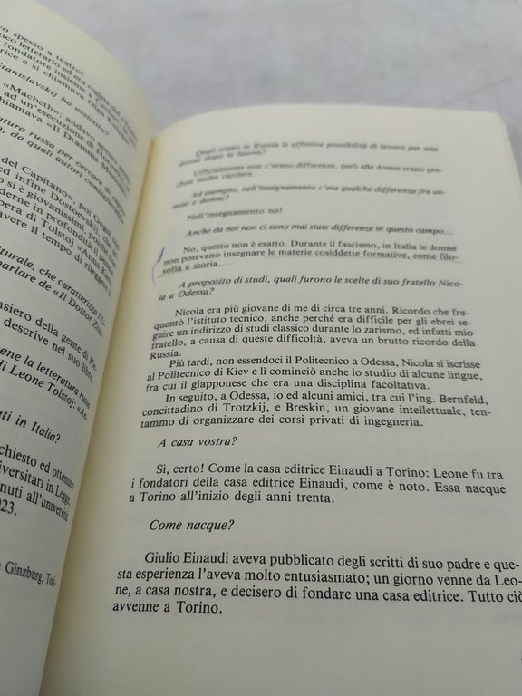 da odessa a torino conversazioni con marussia ginzburg m.clara avalle