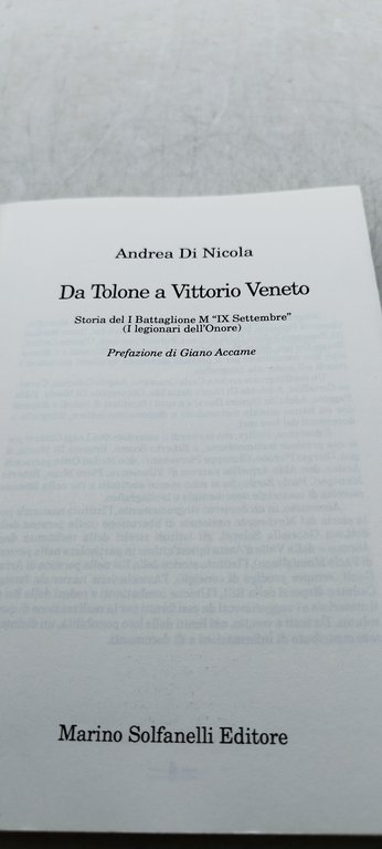 da tolone a vittorio veneto andrea di nicola