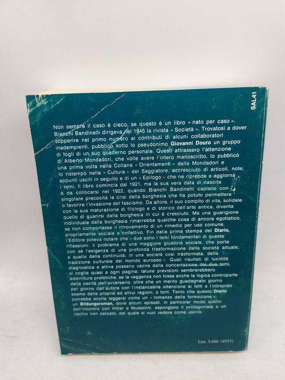 dal diario di un borghese e altri scritti il saggiatore