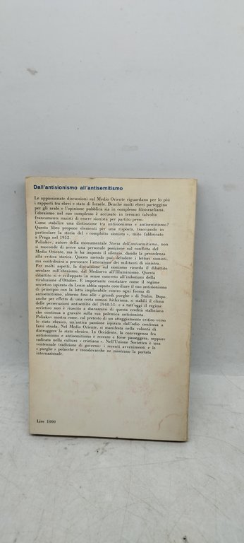 dall'anti sionismo all'anti semitismo leon poliakov
