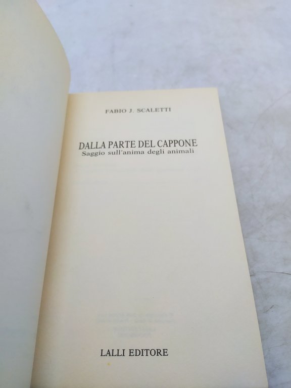 dalla parte del cappone f.j.scaletti lalli editore