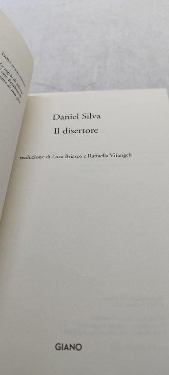 daniel silva il disertore