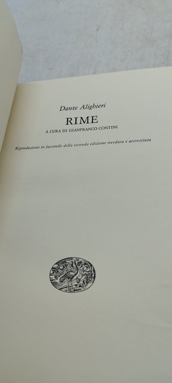 dante alighieri rime a cura di gianfranco contini einaudi