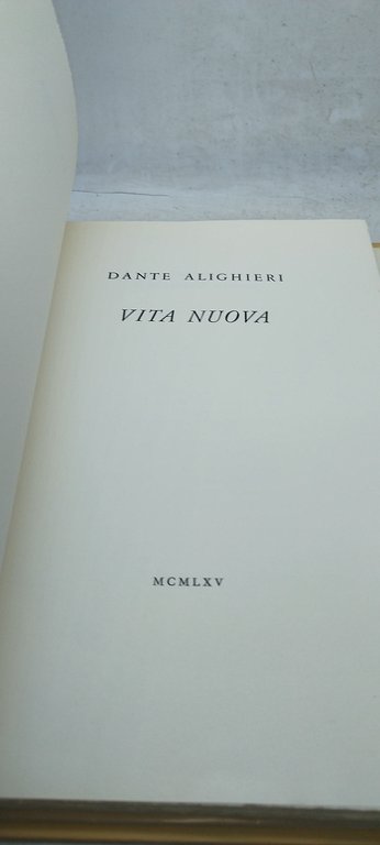 dante alighieri vita nuova