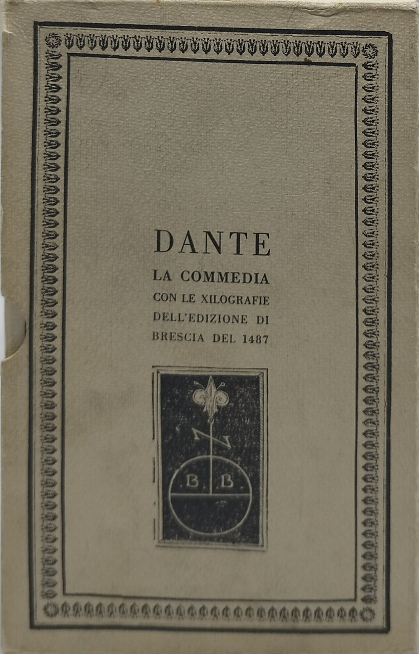 dante la commedia con le xilografie confanetto 3 volumi