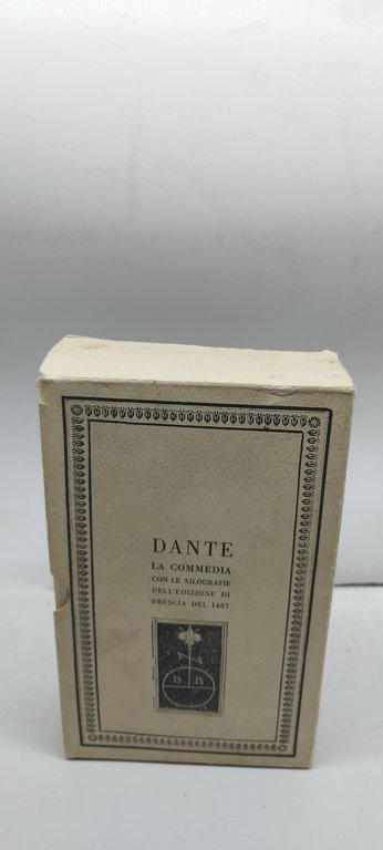 dante la commedia con le xilografie confanetto 3 volumi