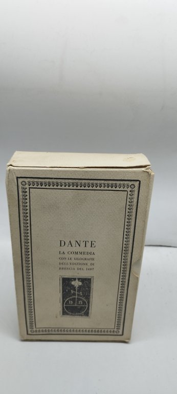 dante la commedia con le xilografie confanetto 3 volumi