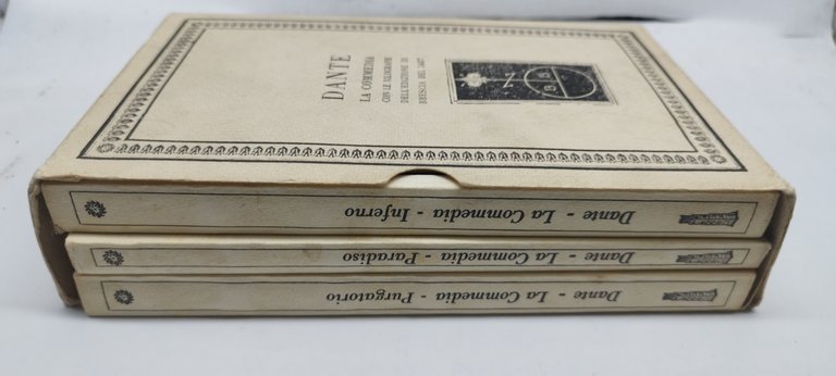 dante la commedia con le xilografie confanetto 3 volumi