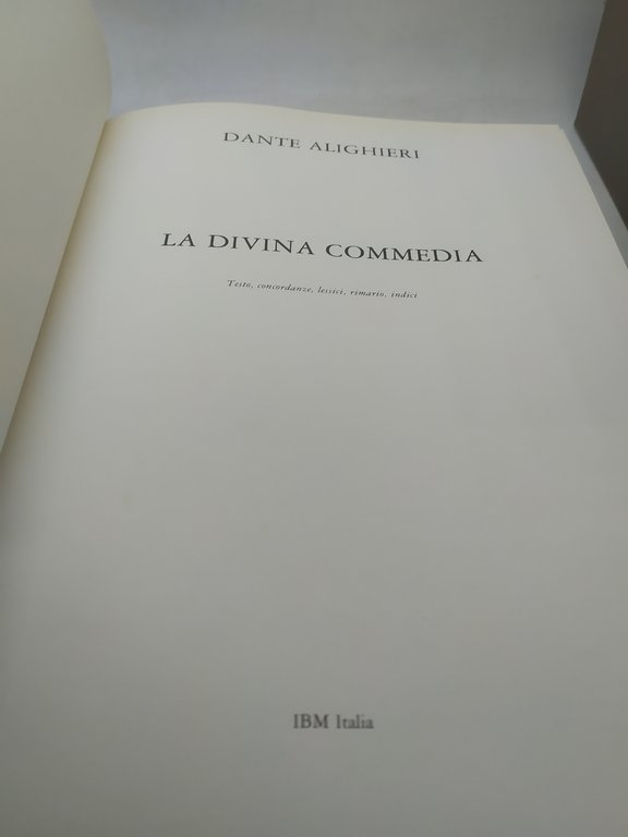 dante la divina commedia ibm 1981