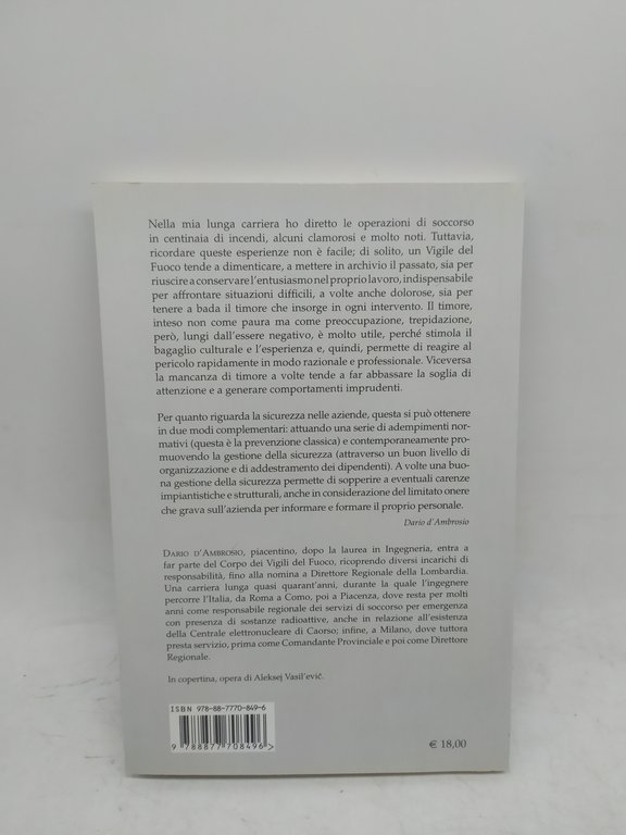 dario d'ambrosio l'acqua il fuoco la sicurezza della città