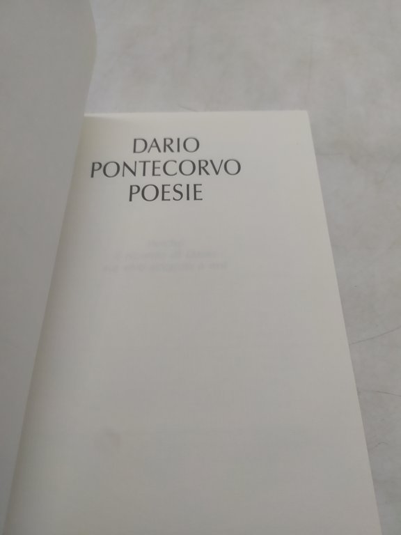 dario pontecorvo poesie