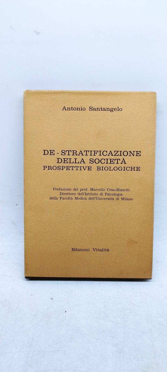 de stratificazione della societa' prospettive biologiche antonio santangelo