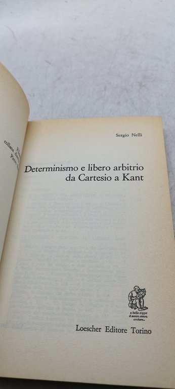 determinismo e libero arbitrio da cartesio a kant