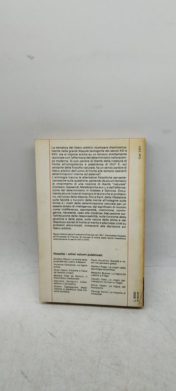 determinismo e libero arbitrio da cartesio a kant