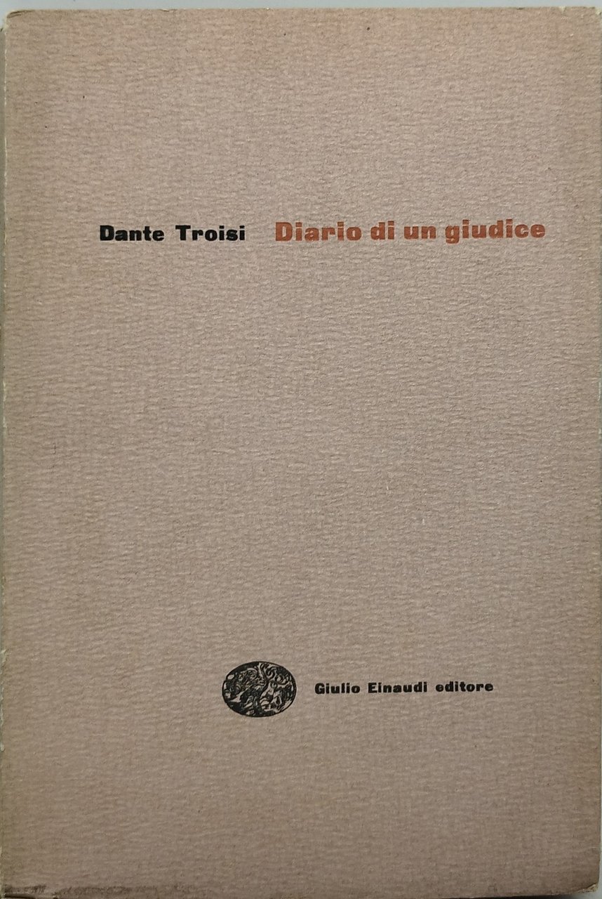 diario di un giudice dante troisi einaudi