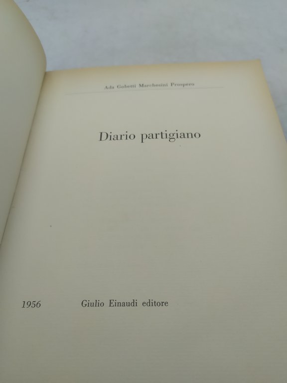 diario partigiano einaudi 1956