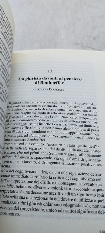 dietrich bonhoeffer eredità cristiana e modernità
