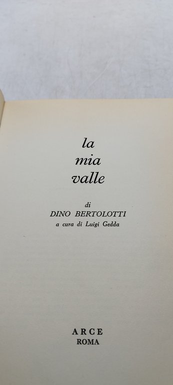 dino bertolotti la mia valle a cura di luigi gedda