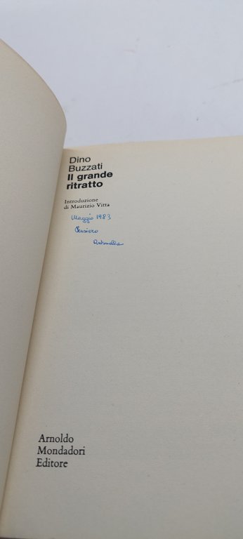 dino buzzati il grande ritratto oscar mondadori