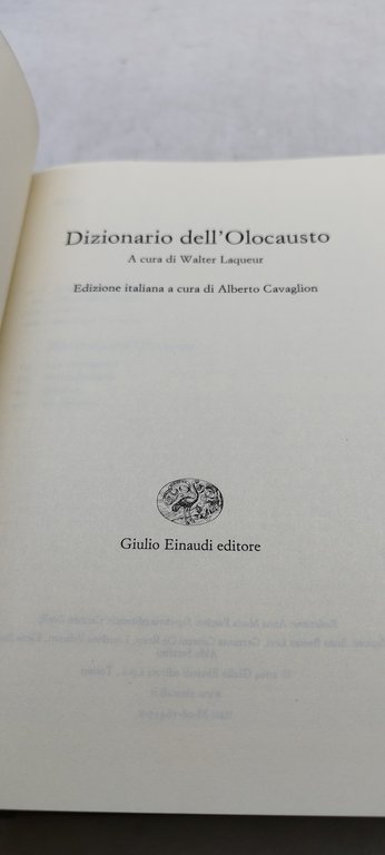 dizionario dell'olocausto einaudi