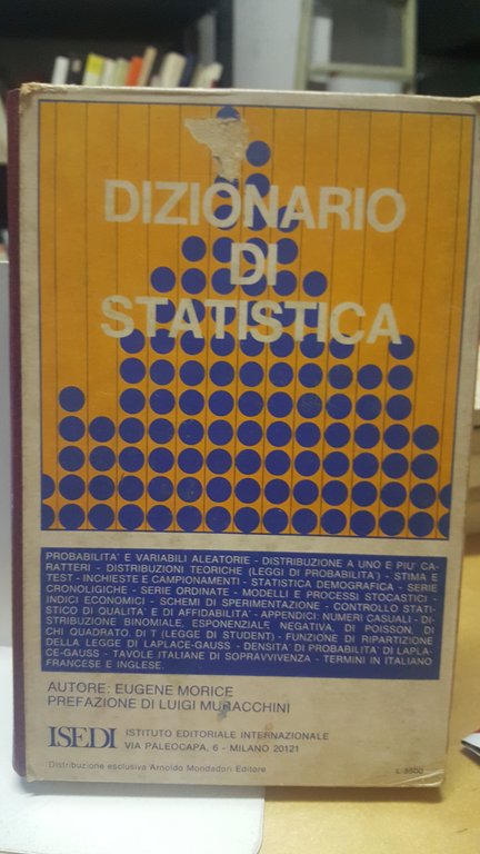 dizionario di statistica isedi eugenie morice