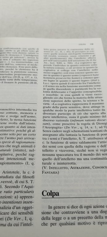 dizionario enciclopedico del pensiero di san tommaso d'quino