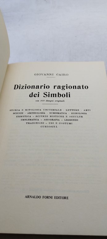 dizionario ragionato dei simboli arnaldo forni editore