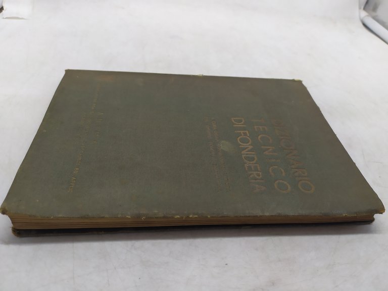 dizionario tecnico di fonderia 1938