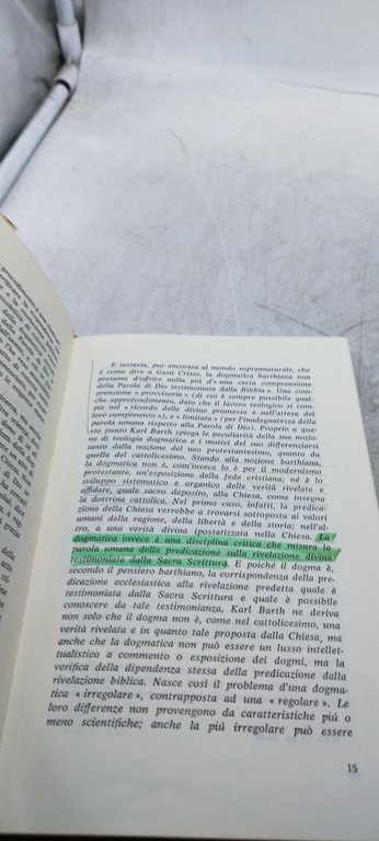 dogmatica in sintesi karl barth